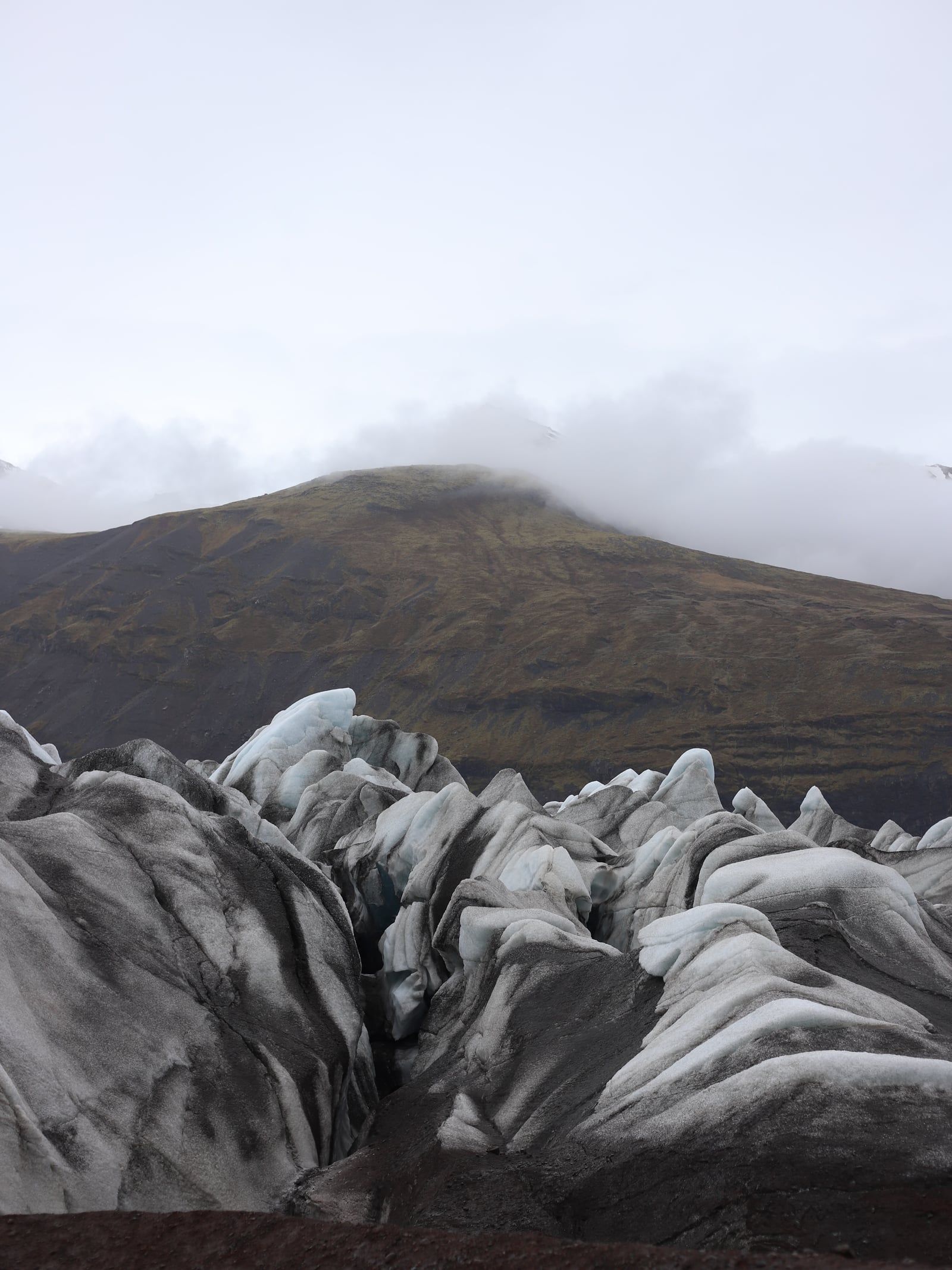Vue de Glacier Sólheimajökull